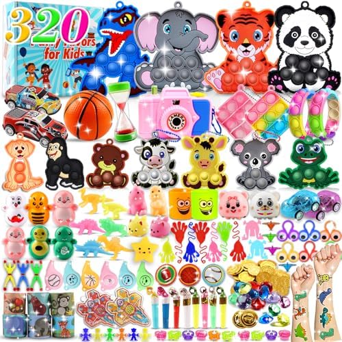 Fidget toy assortment, 320 pieces