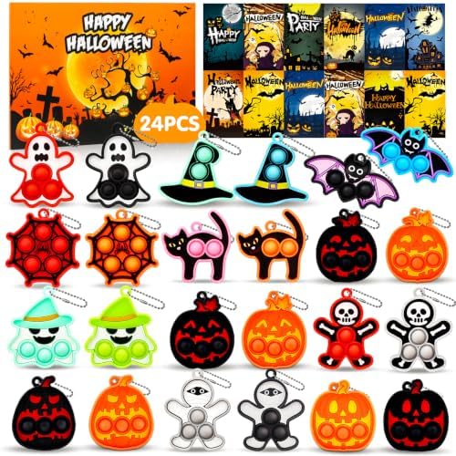 Halloween pop keychains, 24 pack