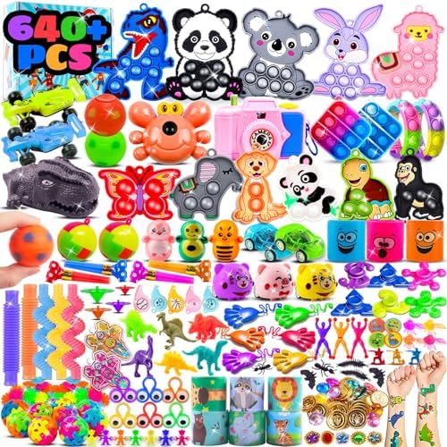 Treasure box fidget assortment, 640 pieces